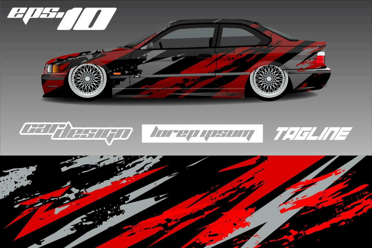 Race car livery design vector