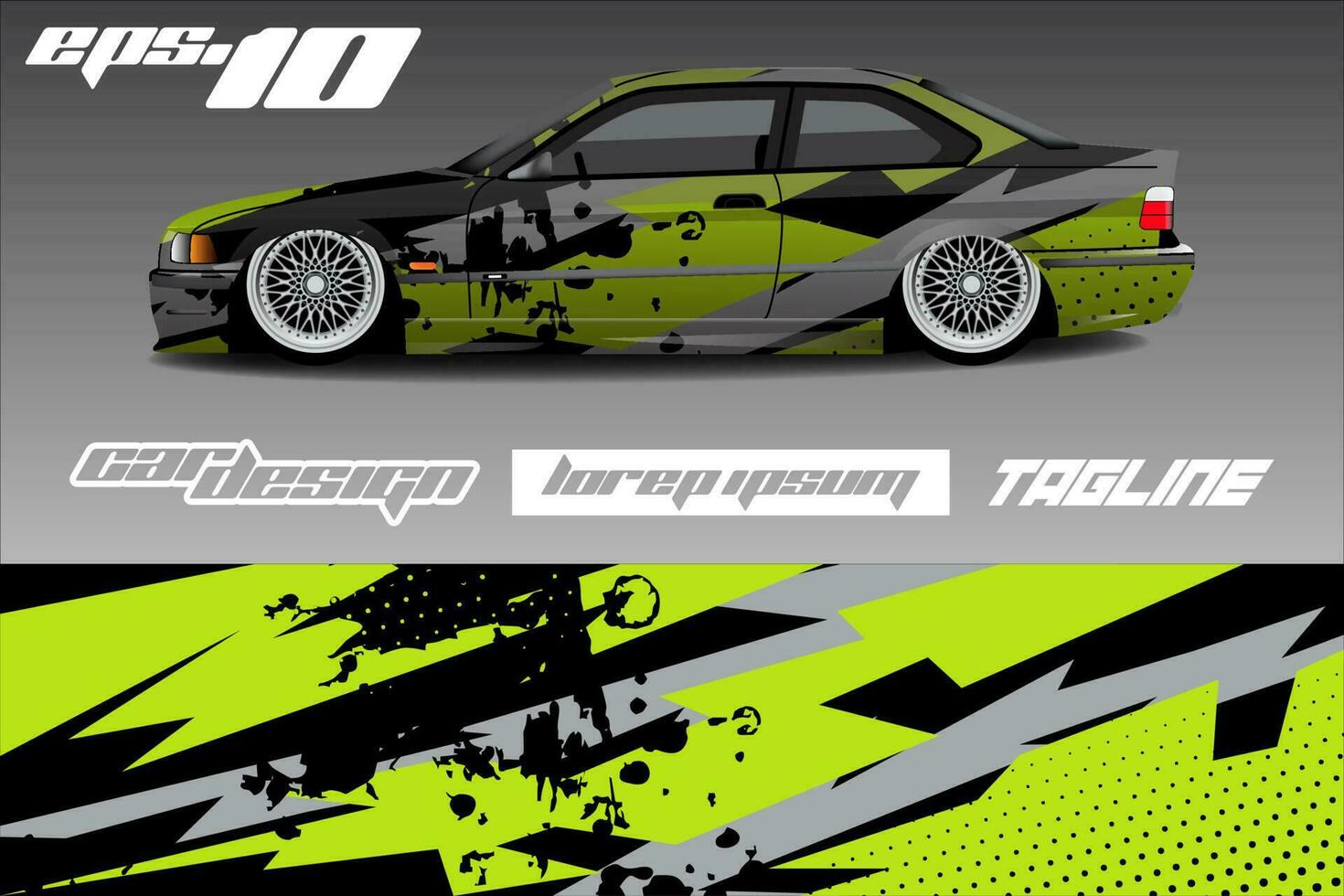 Race car livery design vector