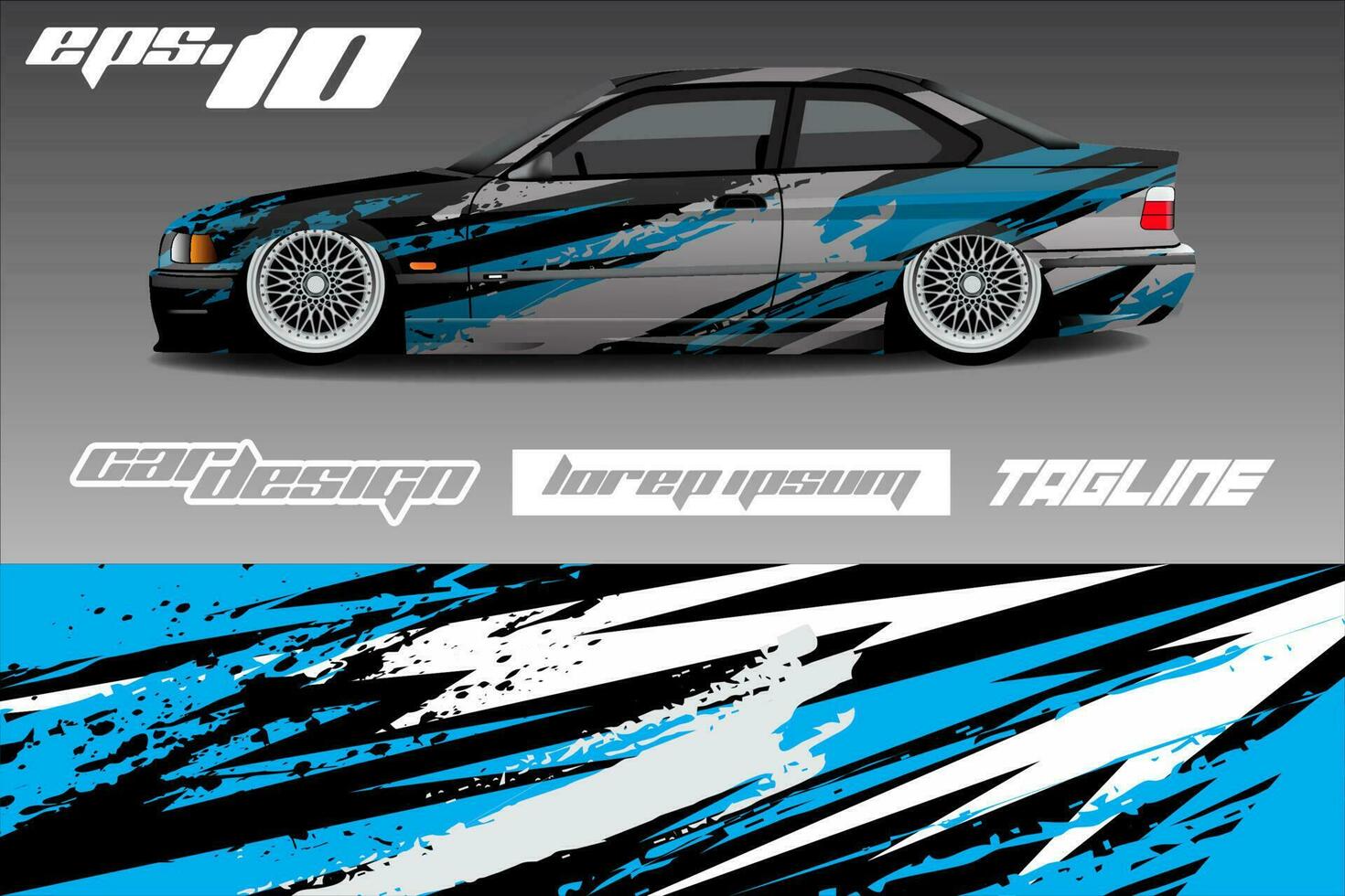 Race car livery design vector