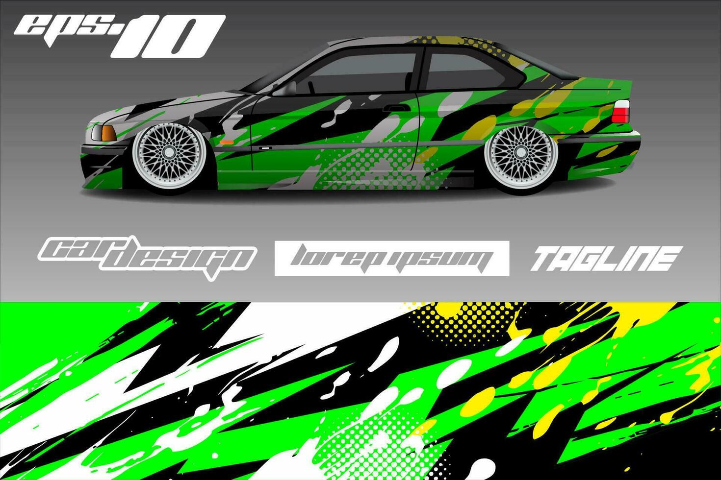 Race car livery design vector