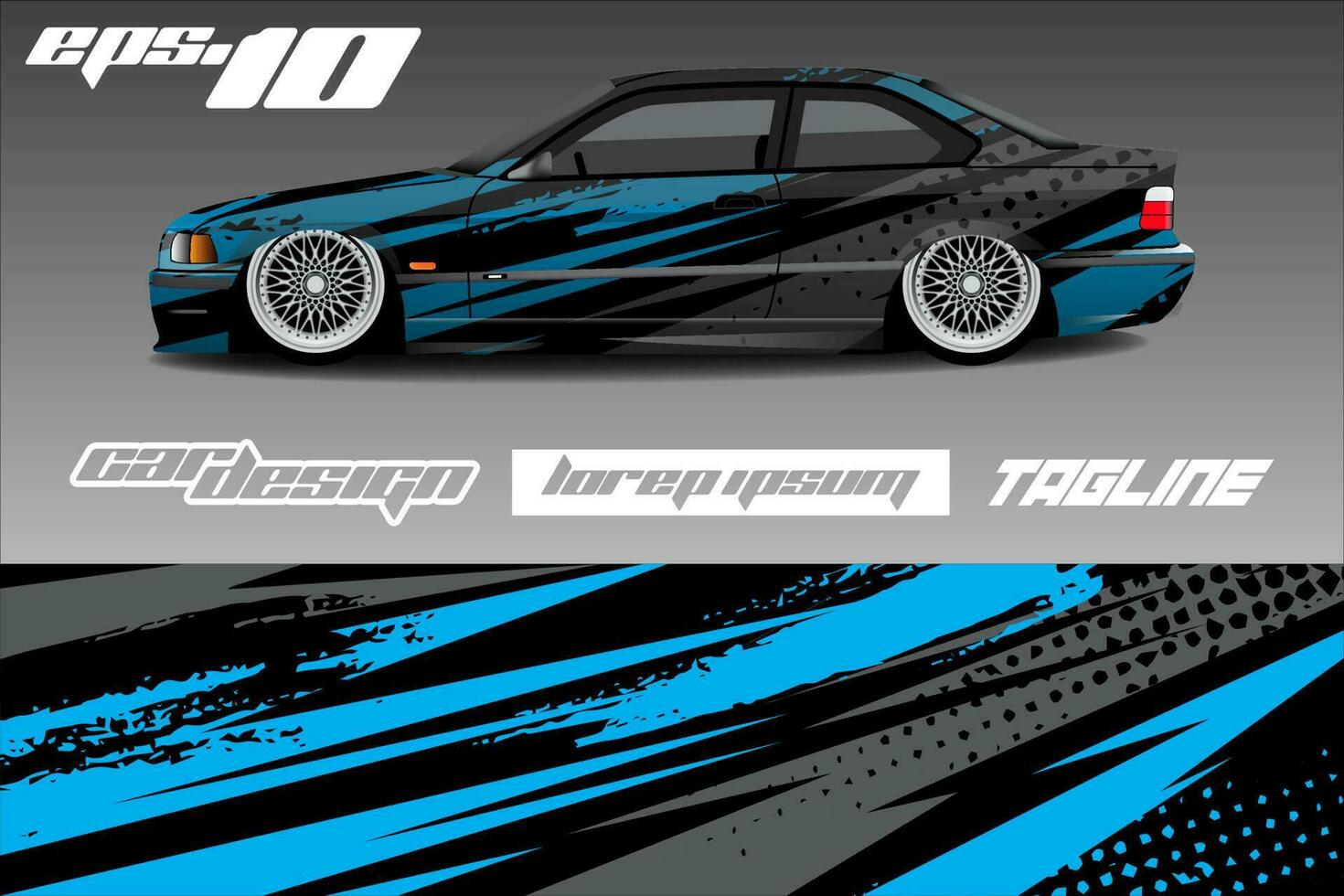 Race car livery design vector