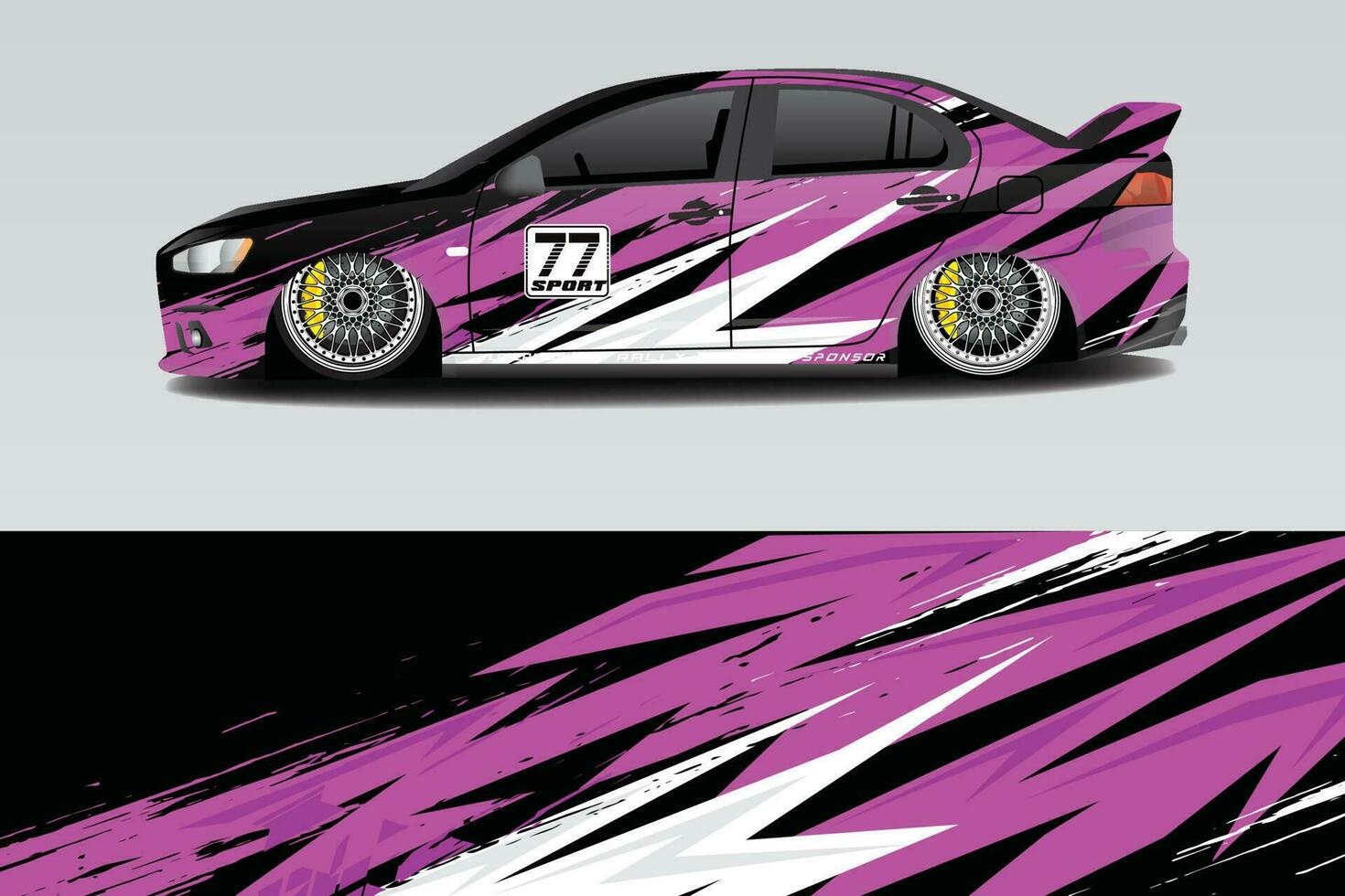 Race car livery design vector