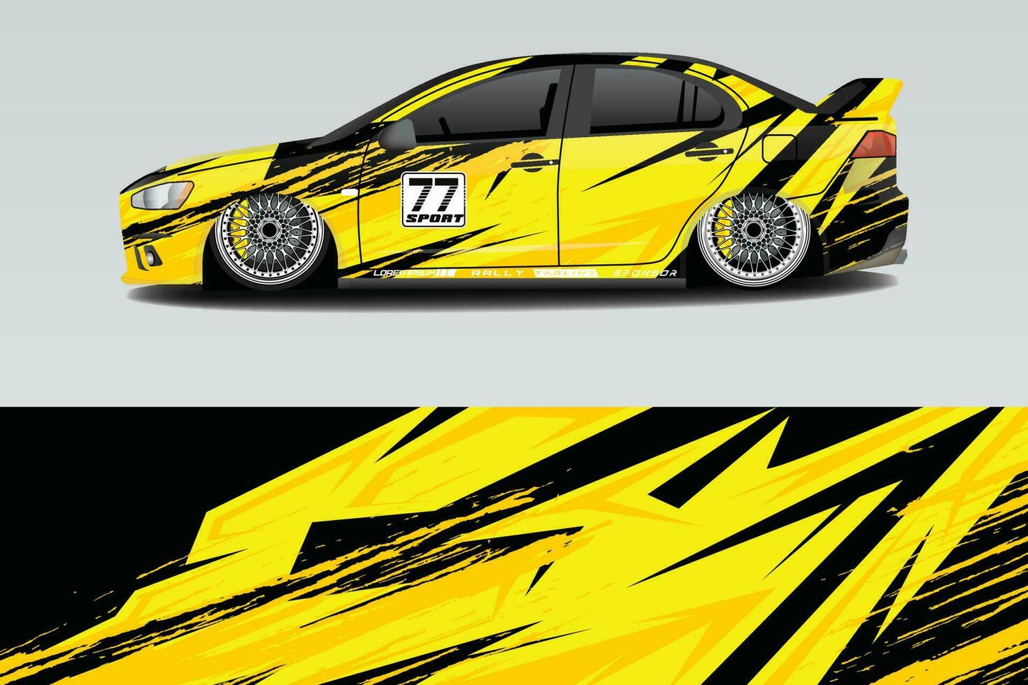 Race car livery design vector