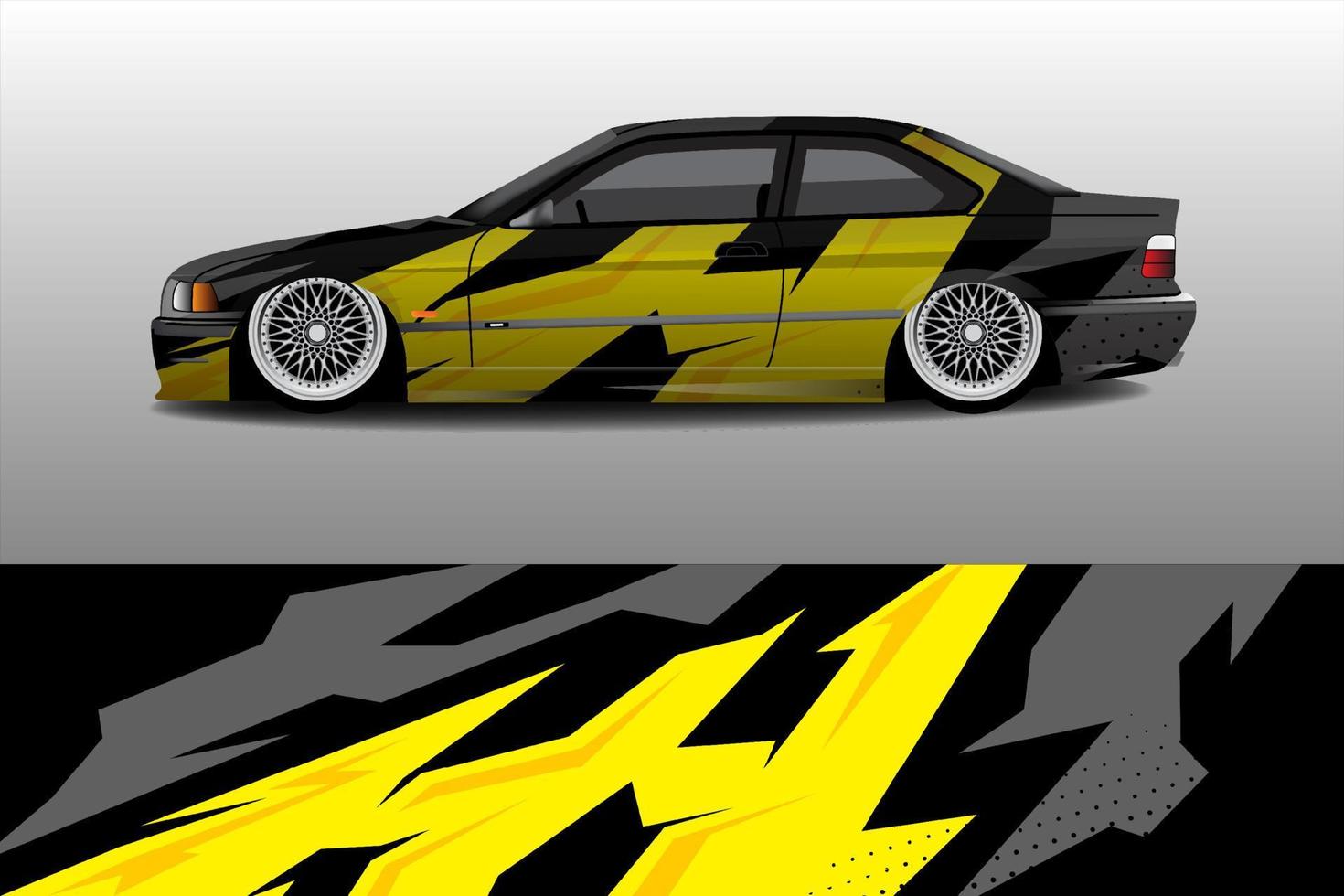 Race car livery design vector