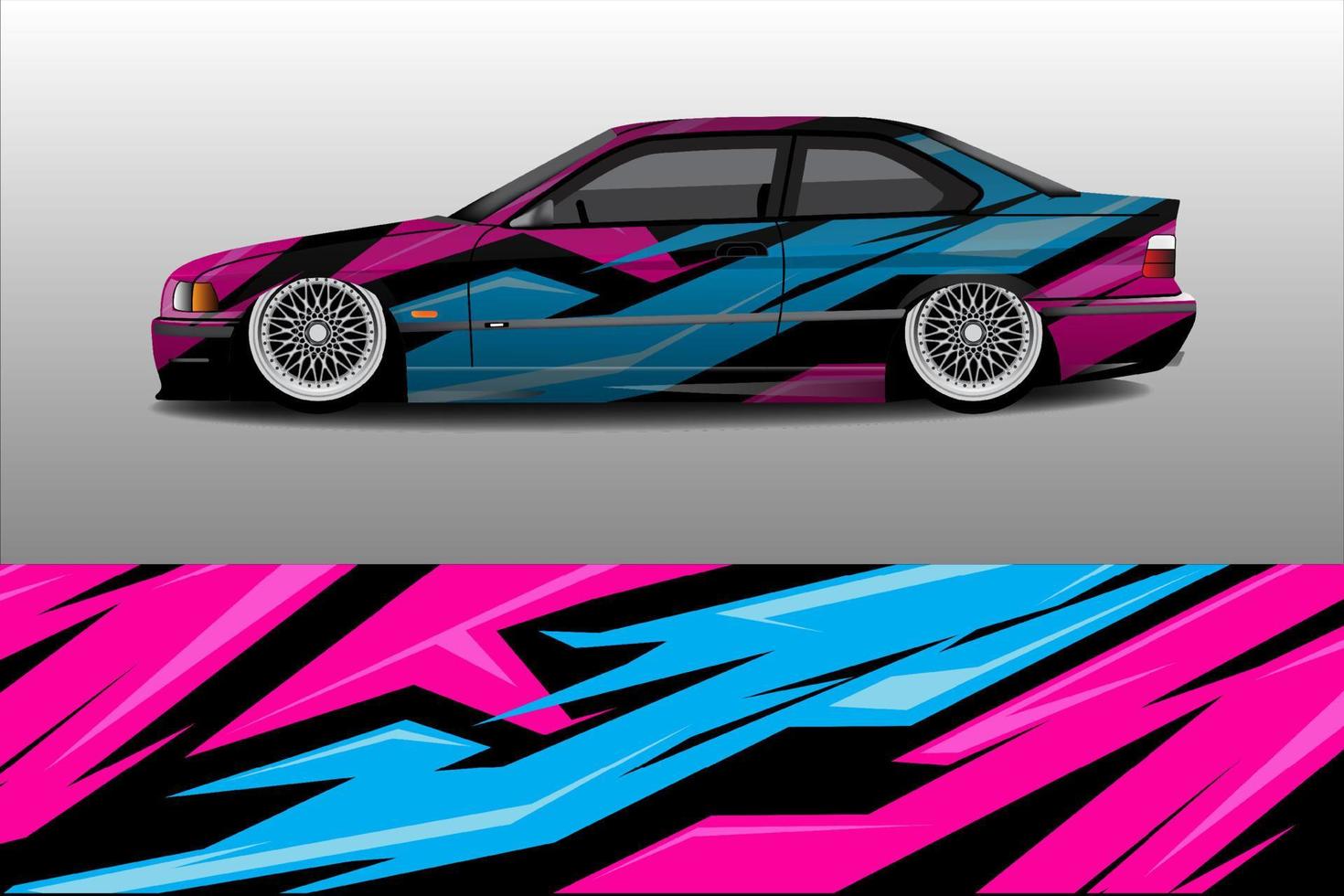 Race car livery design vector