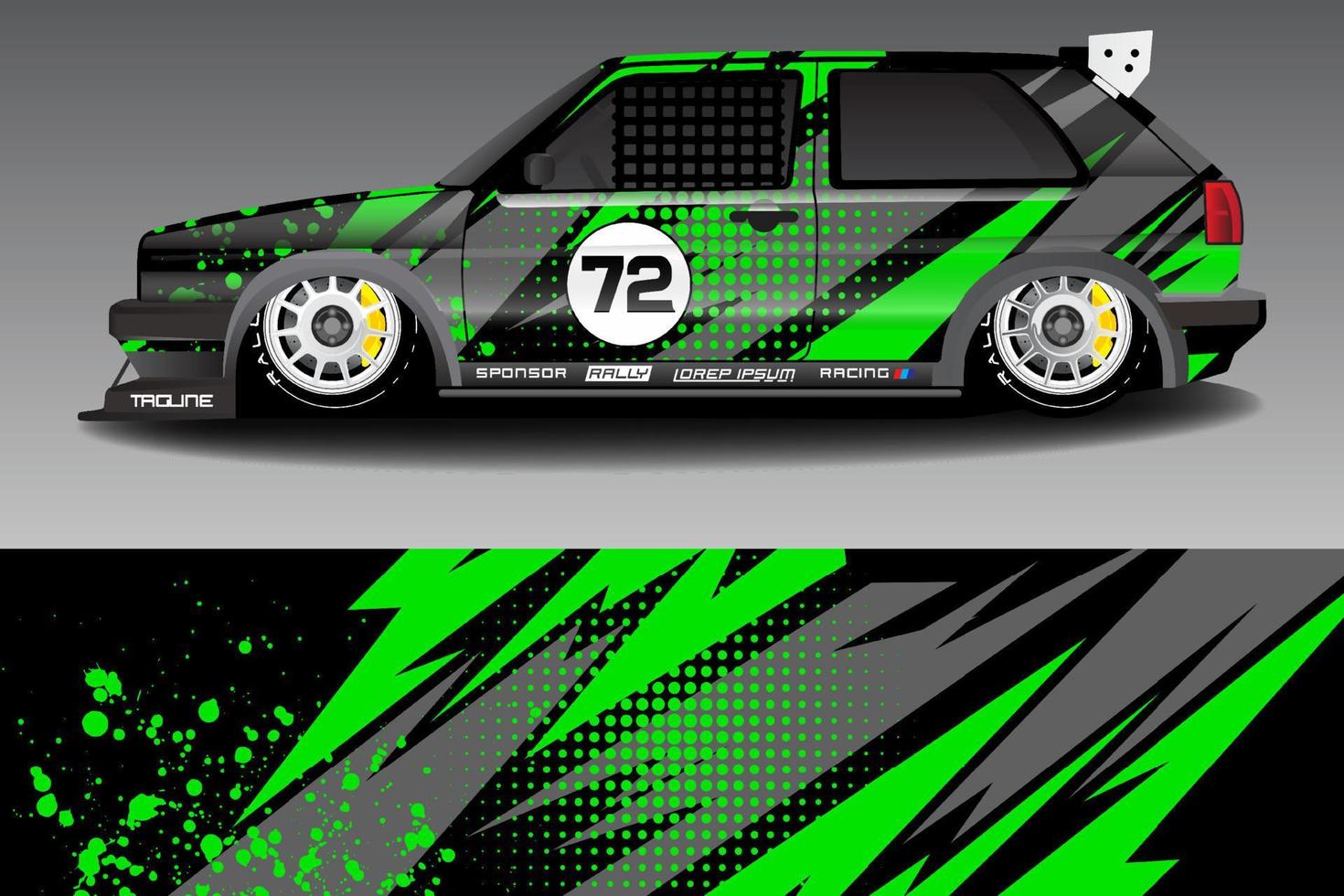 Race car livery design vector