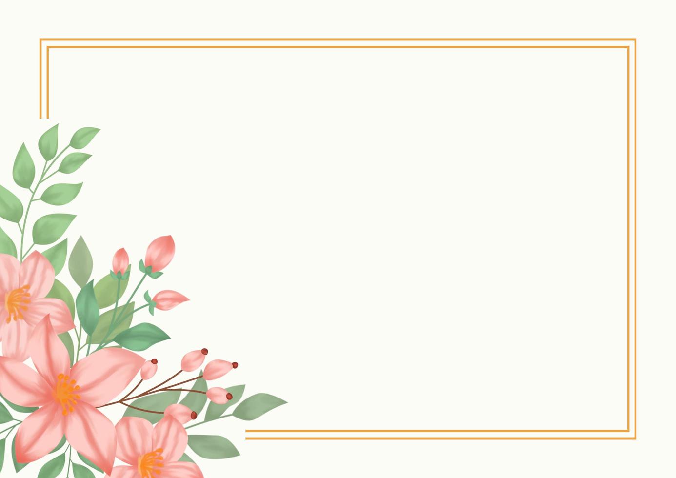 fondo floral de acuarela verde con pincel y marco floral para banner horizontal, telón de fondo, invitación de boda, tarjeta de agradecimiento, papel tapiz foto