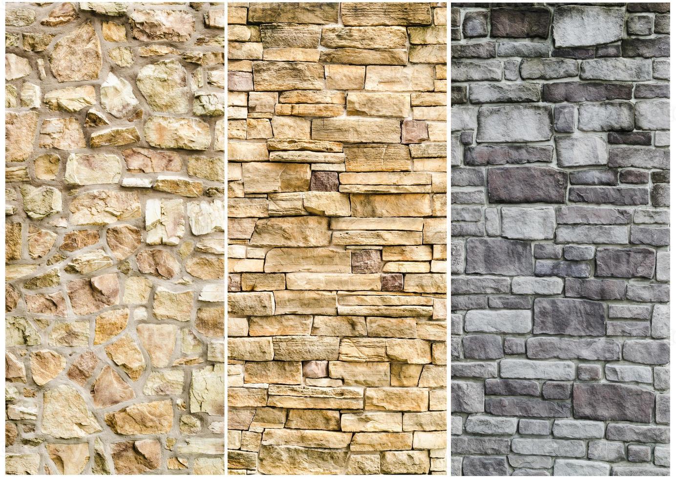 pattern of stone wall surface photo