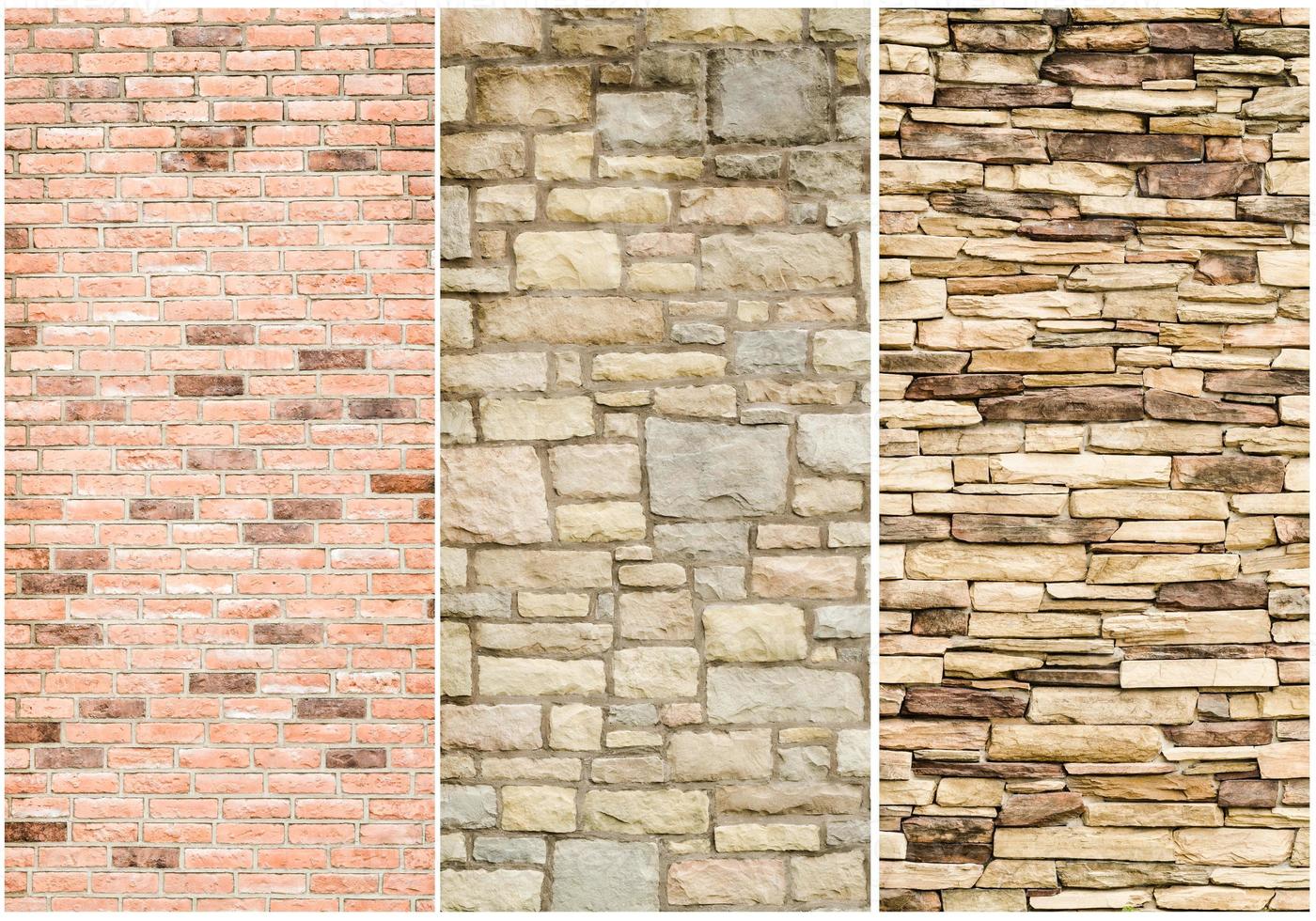 pattern of stone wall surface photo