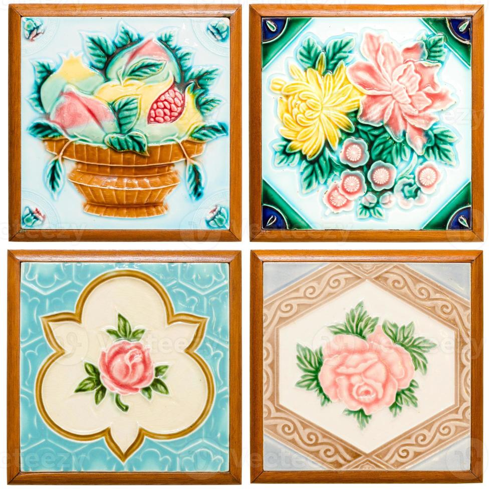 pattern colorful of modern style surface tile photo