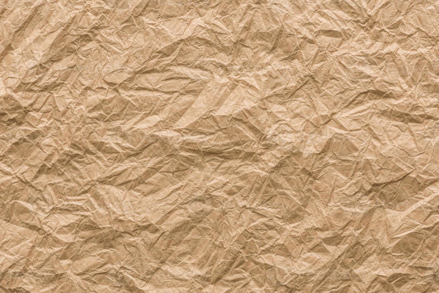 background and texture of brown Wrinkled paper photo