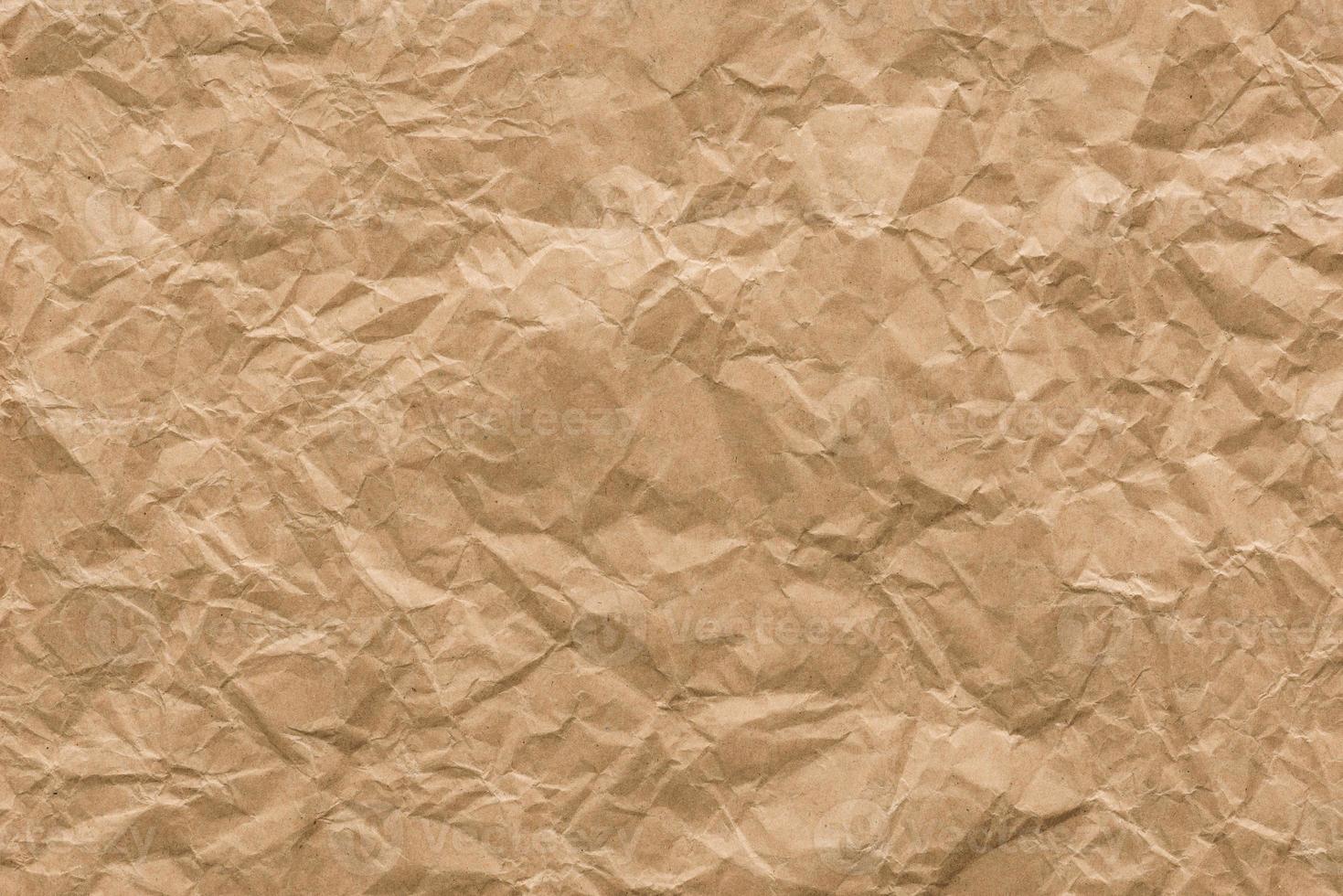 background and texture of brown Wrinkled paper photo