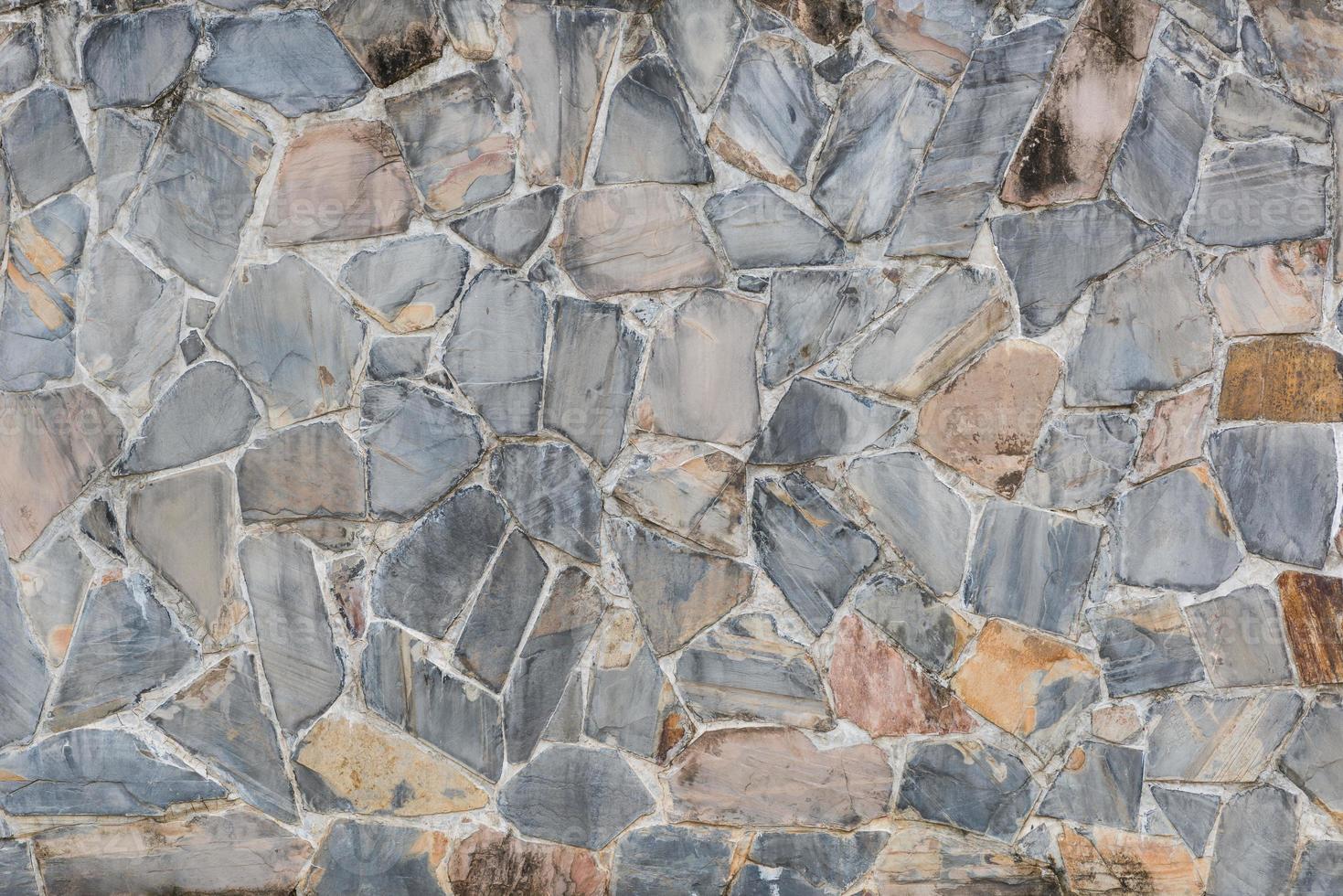 pattern of decorate Slate Stone wall photo