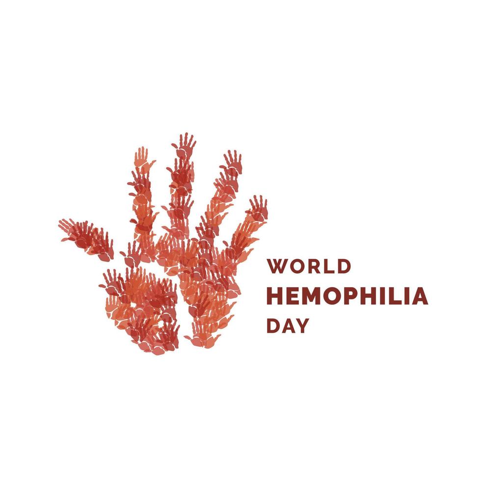 Happy hemophilia day vector