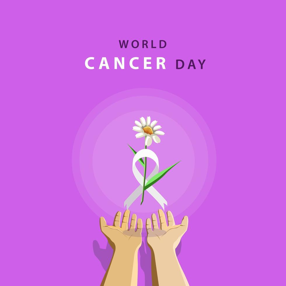 World Cancer Day Vector Illustration