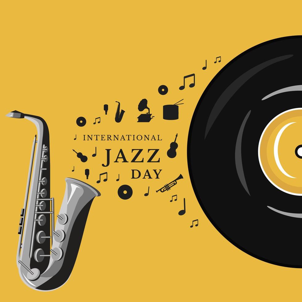 International Jazz Day vector