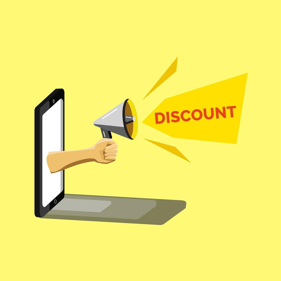 Vector illustration of discount sales
