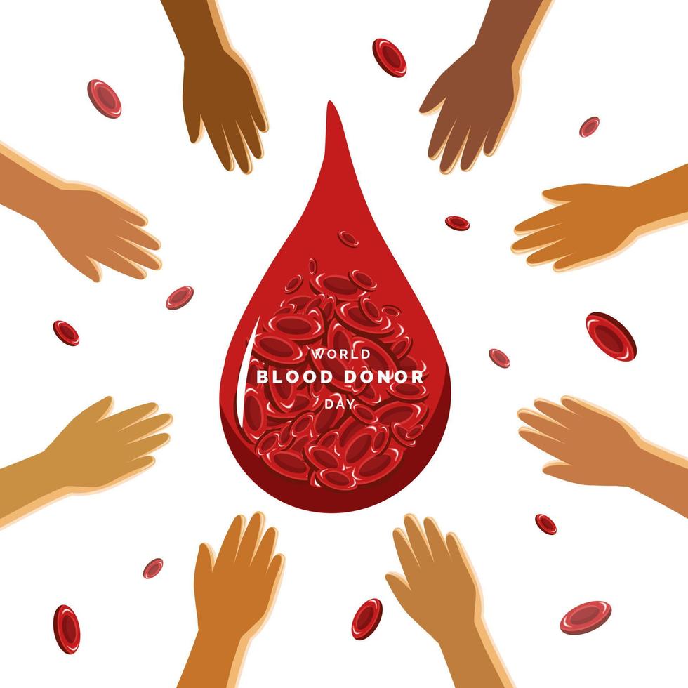 World Blood Donation Day vector