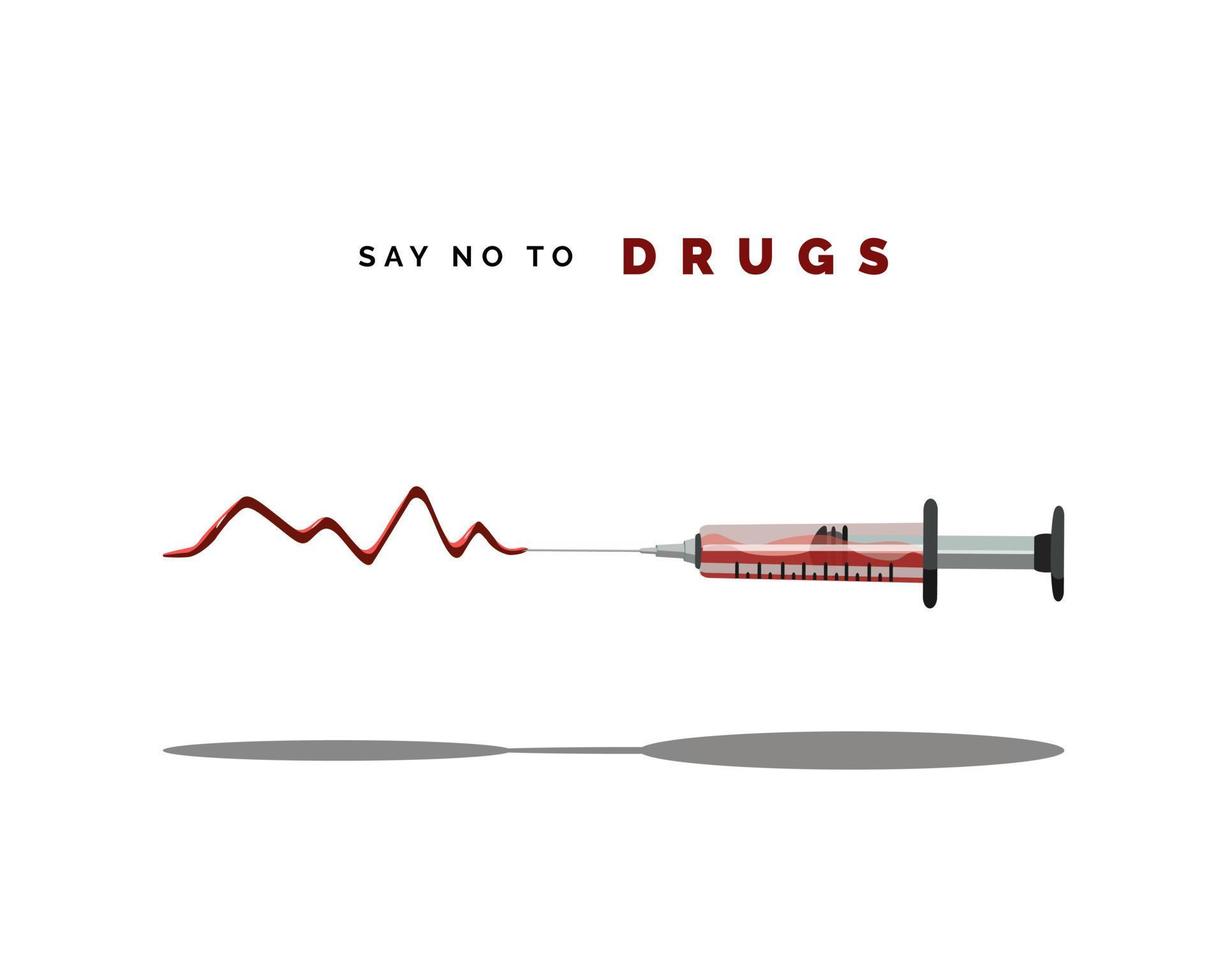 Say no to drugs vector