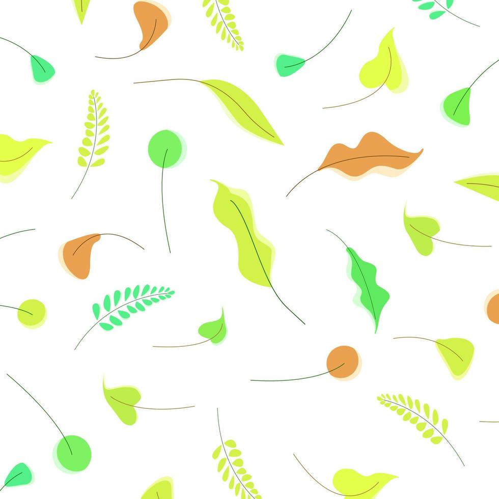 Leaf illustration pattern background for nature theme vector