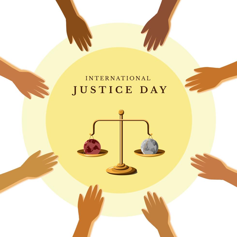 International Justice Day vector