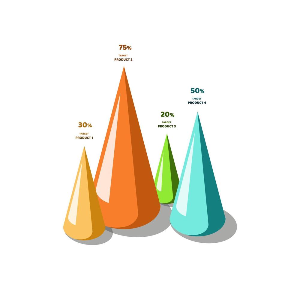 elementos de diseño infográfico vectorial 3d vector