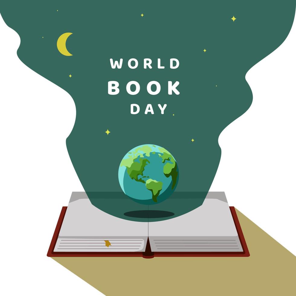 dia mundial del libro vector