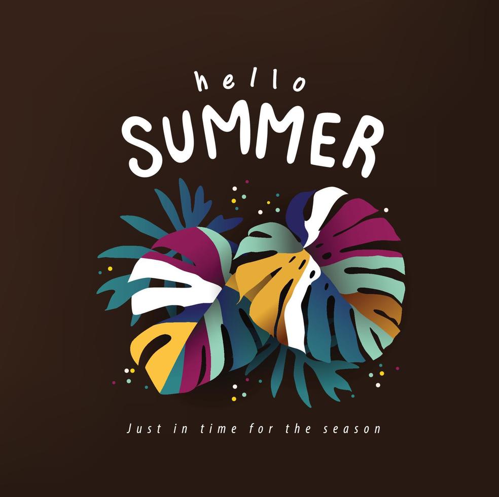 Colorful Summer background layout banners design vector