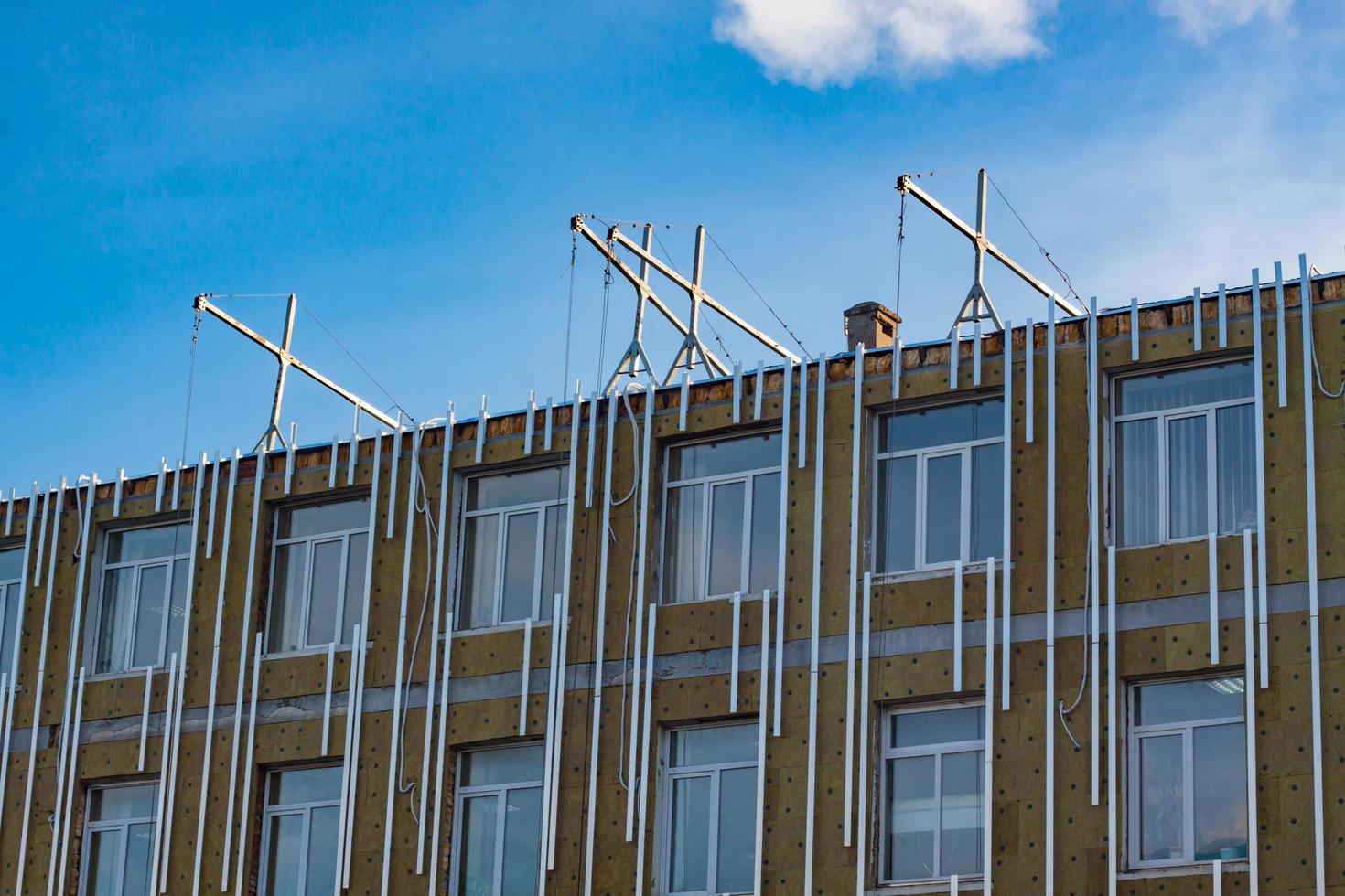 Mineral wool insulated facade photo