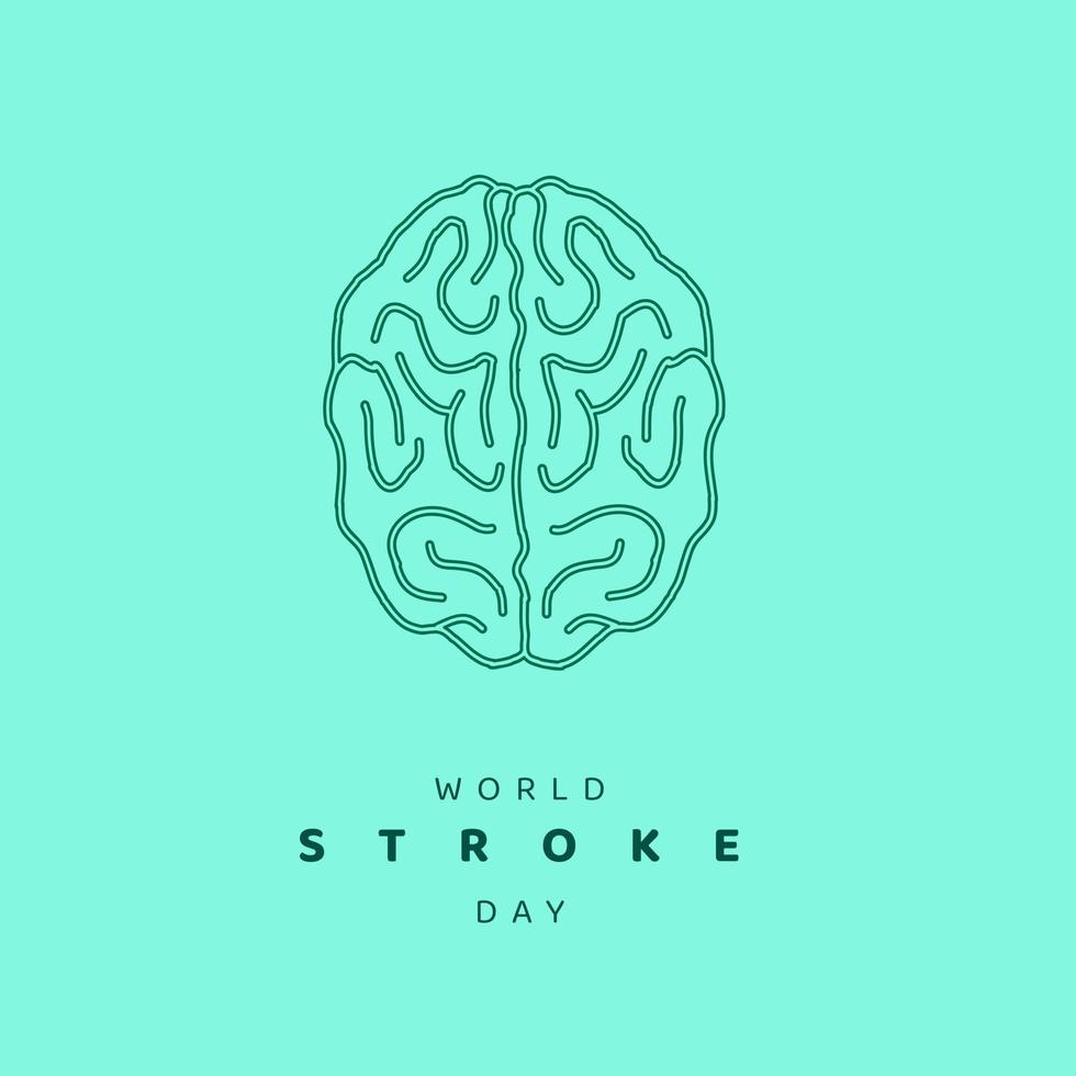 World Stroke Day Illustration Vector