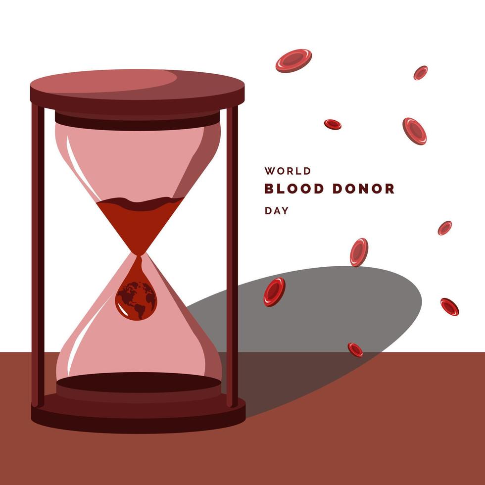 día mundial de la donación de sangre vector