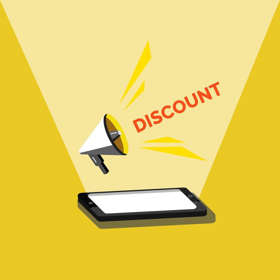 Vector illustration of discount sales