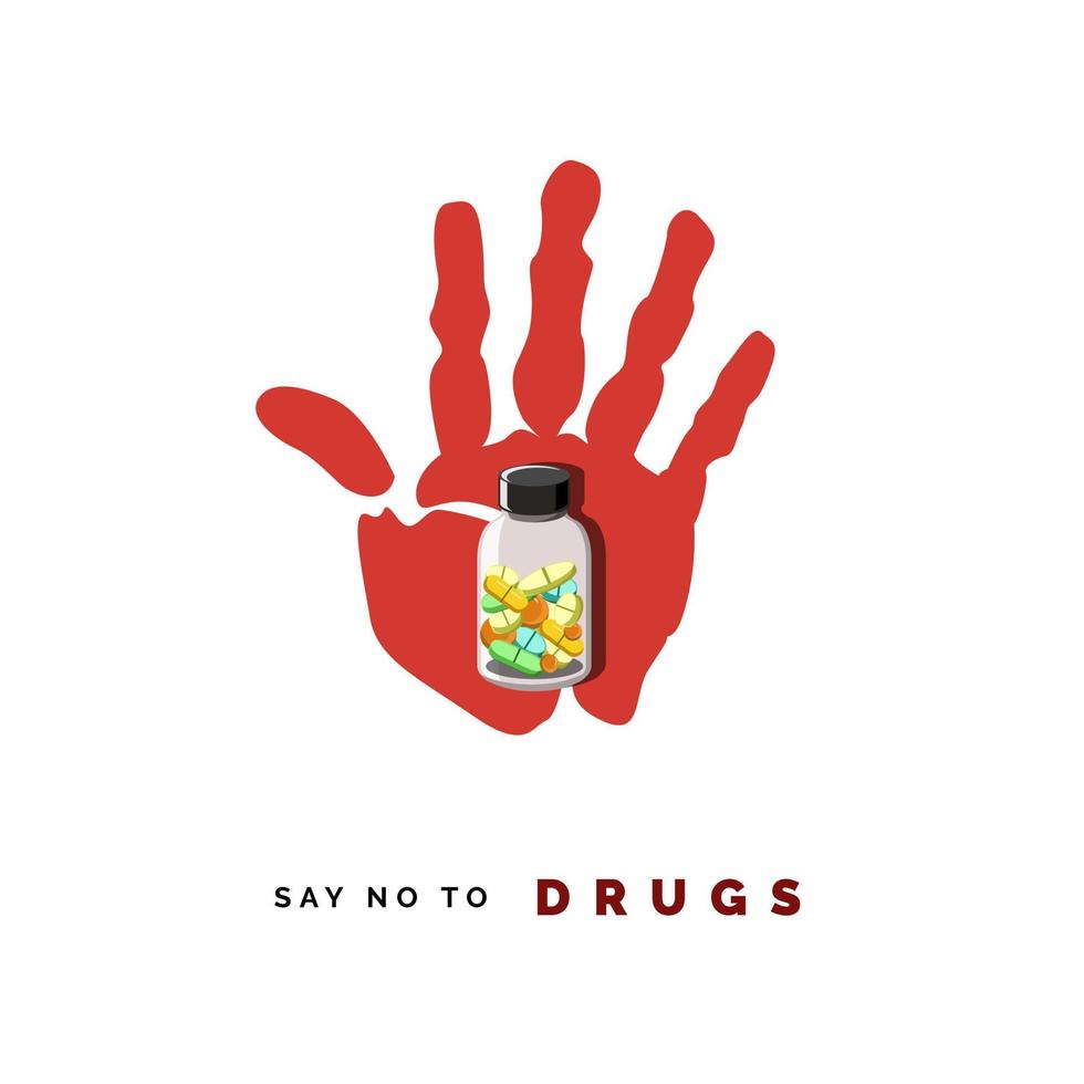 Say no to drugs vector