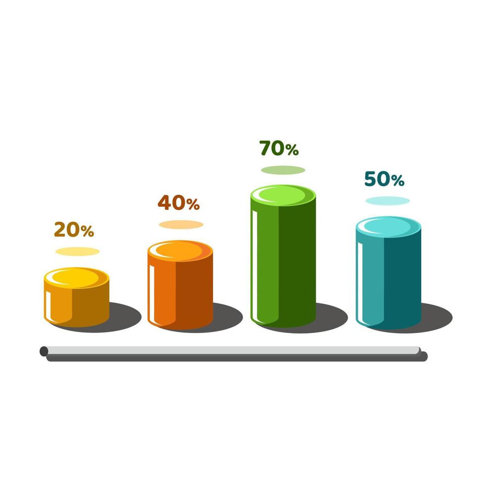 3d vector infographic design elements