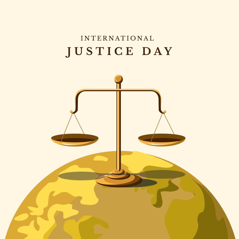 International Justice Day vector