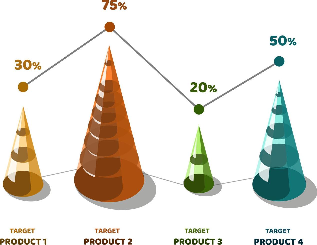 3d vector infographic design elements