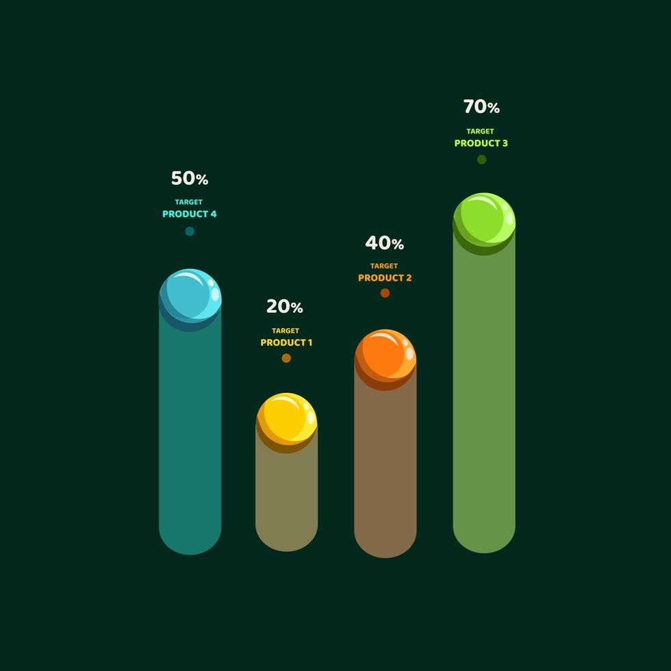 3d vector infographic design elements