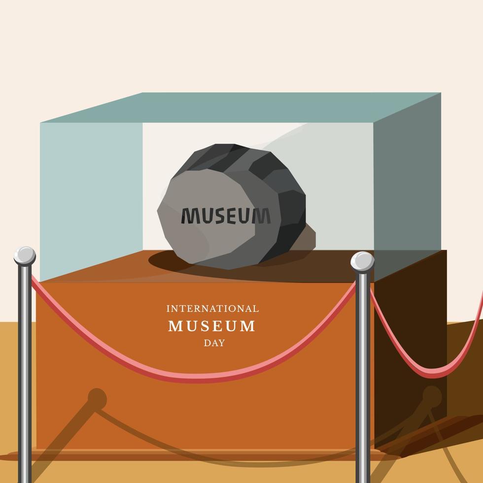 dia internacional de los museos vector