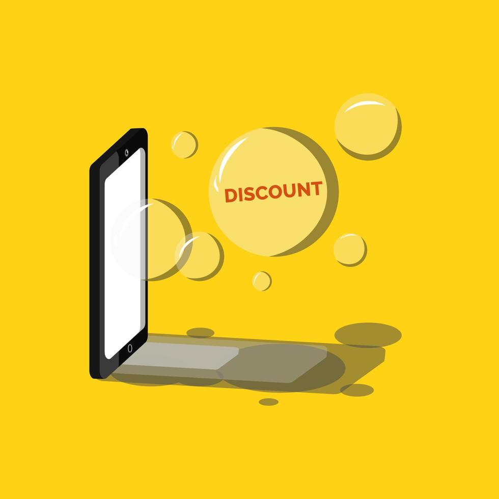 Vector illustration of discount sales