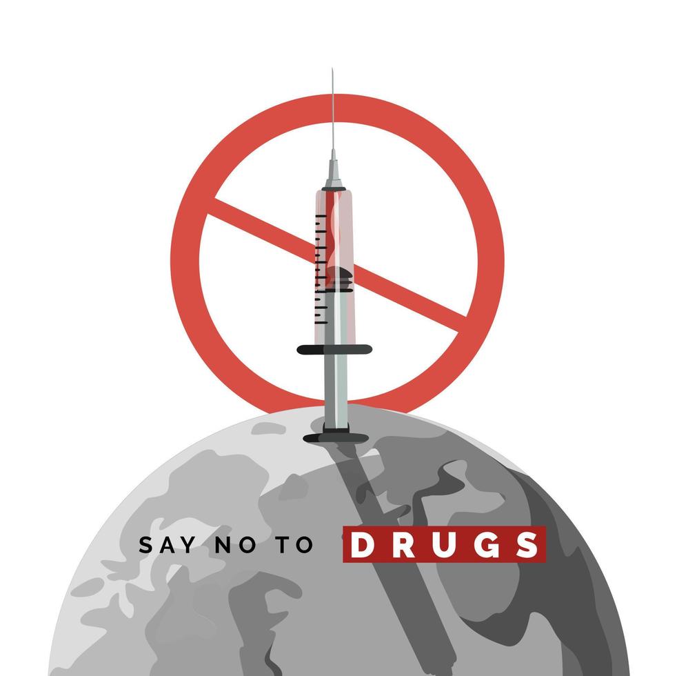 Say no to drugs vector