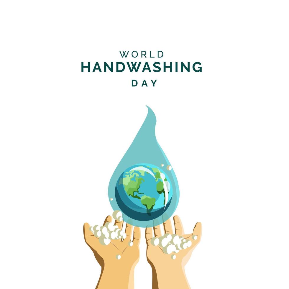 World Handwashing Day Vector Illustration