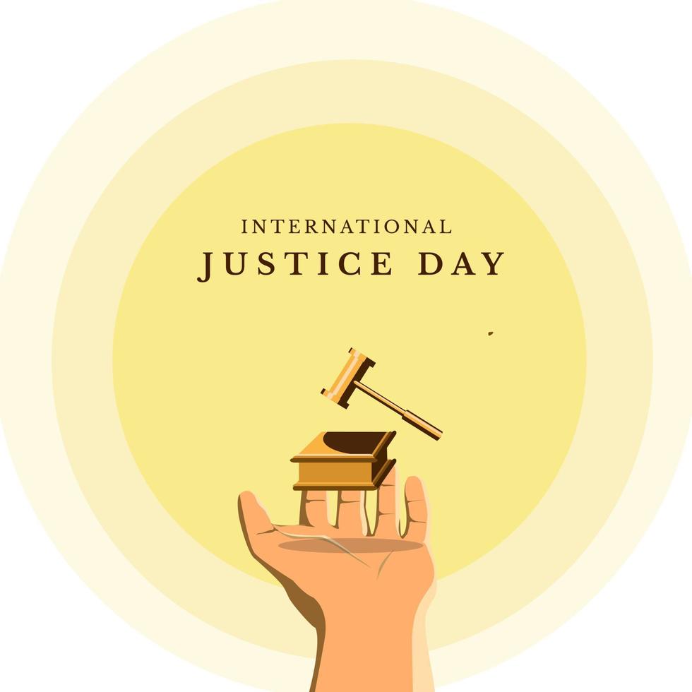 International Justice Day vector