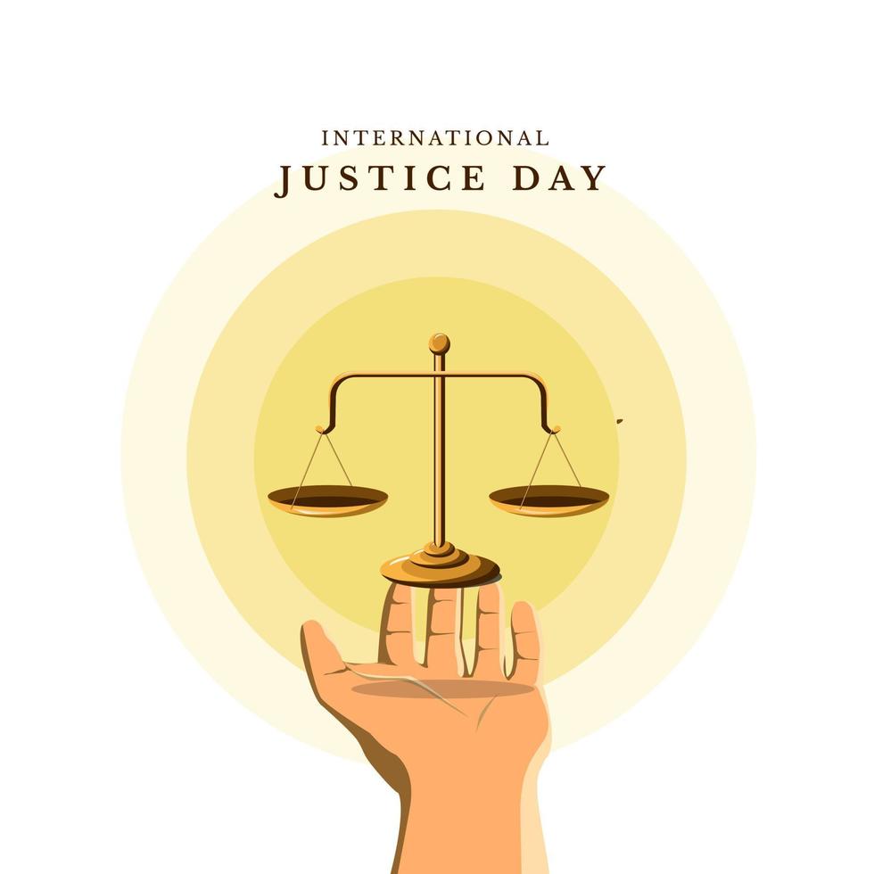 International Justice Day vector