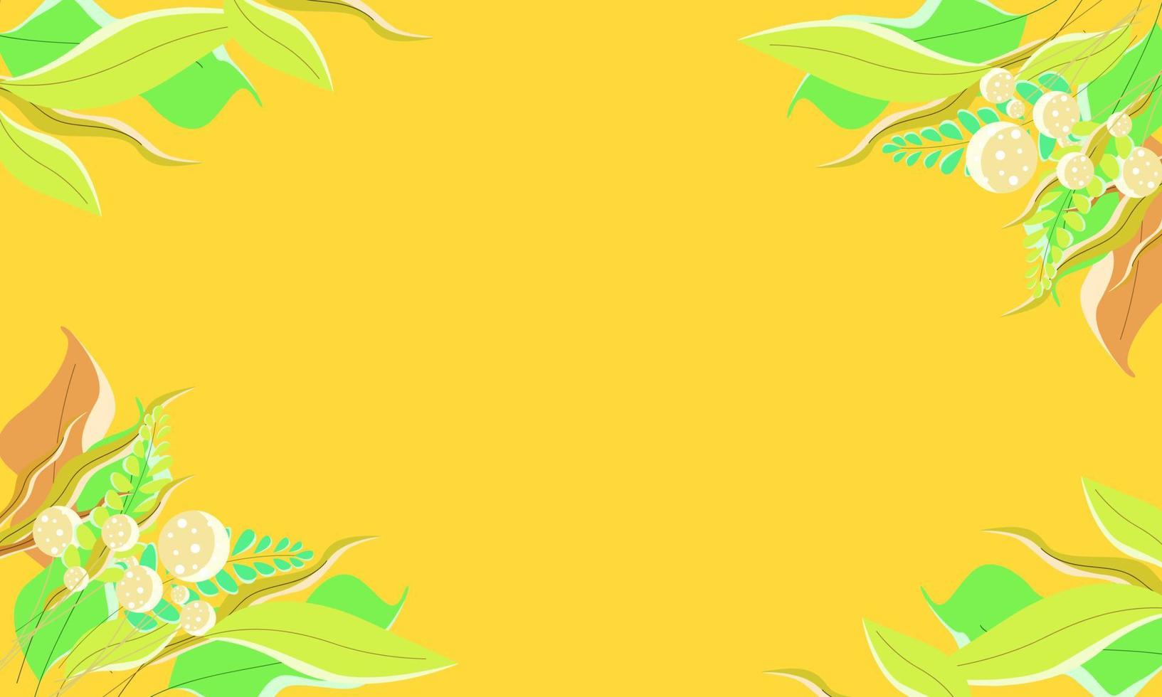 Plants illustration background for nature theme vector