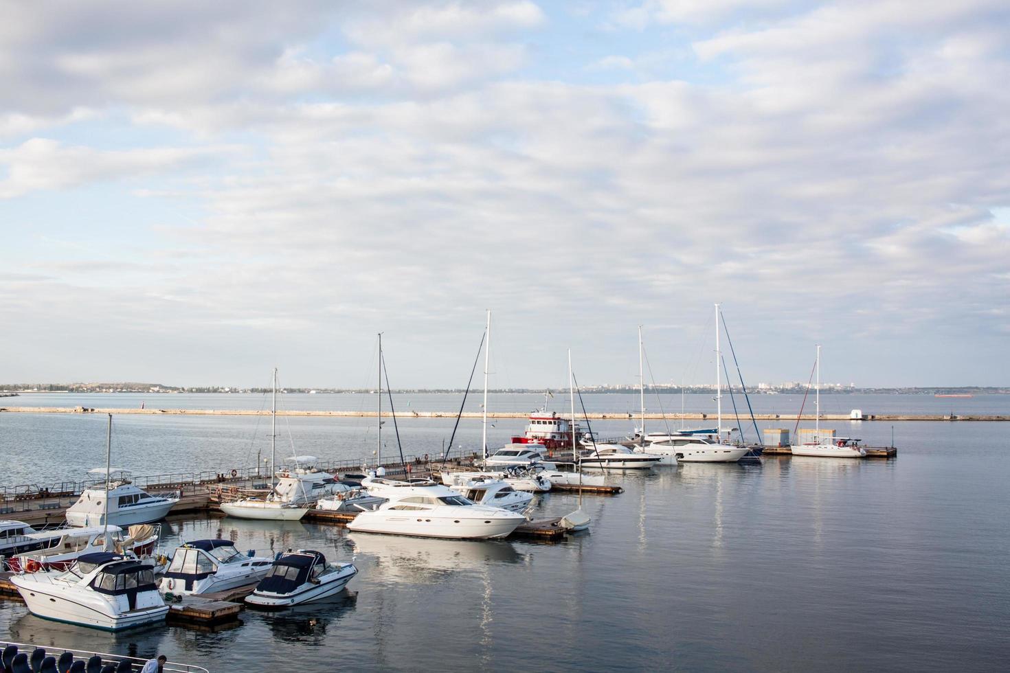 yachts in the docks photo