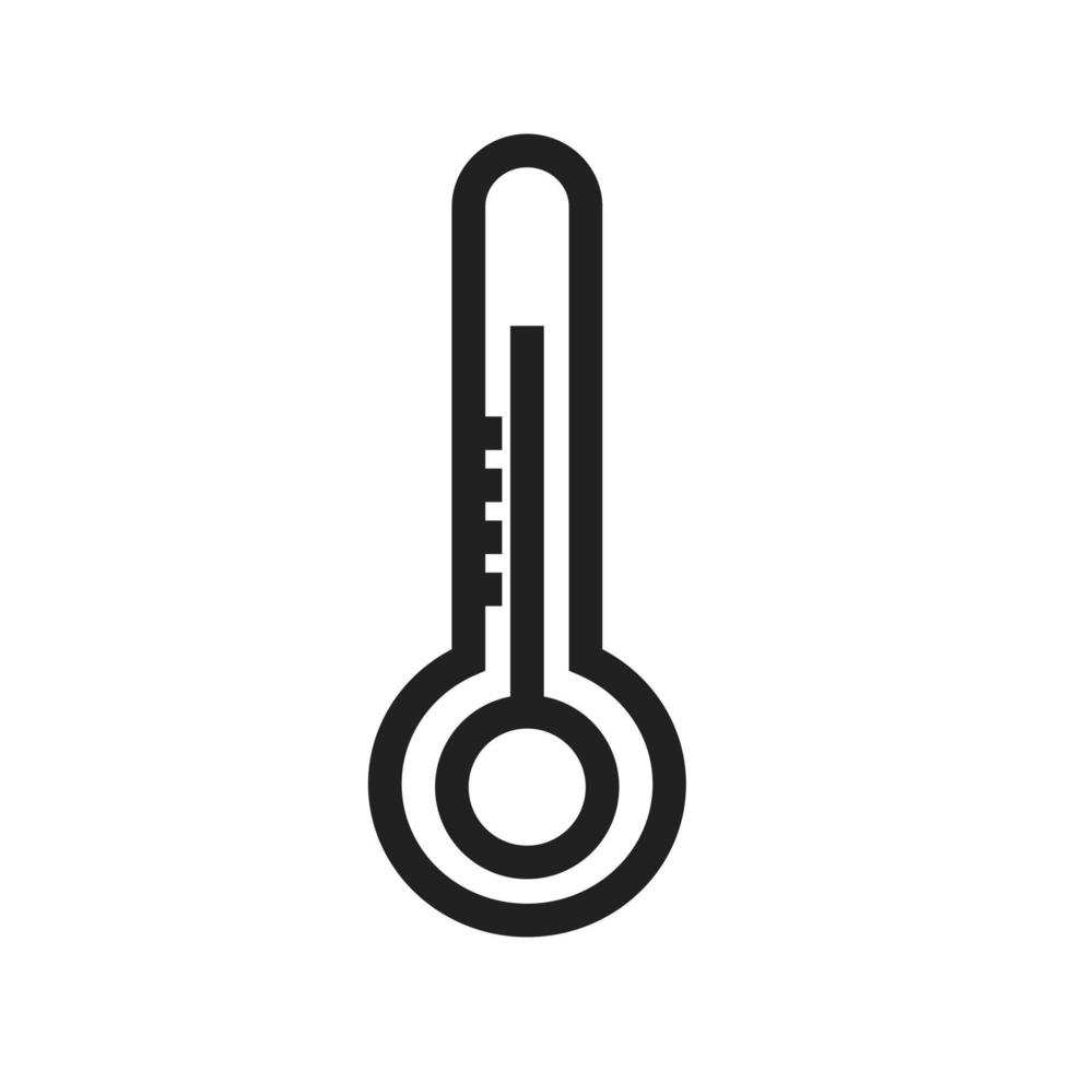 icono de control de temperatura vector