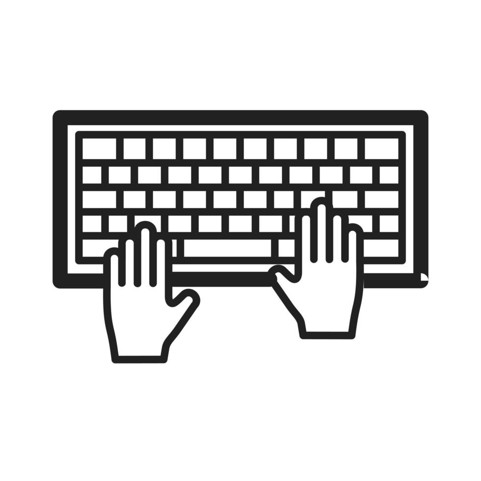 Using Keyboard Icon vector