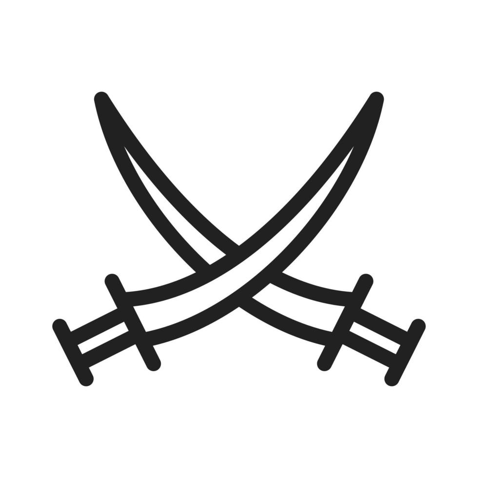 Two Swords Icon vector