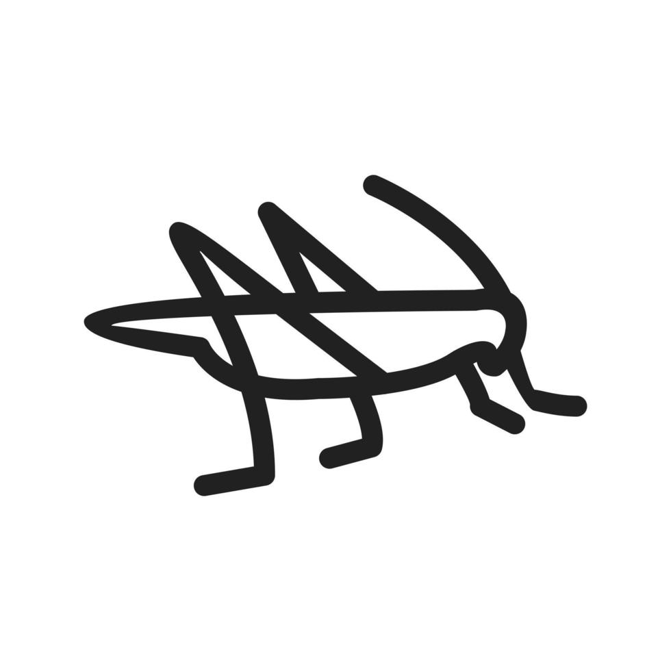 Locust Infestation Line Icon vector