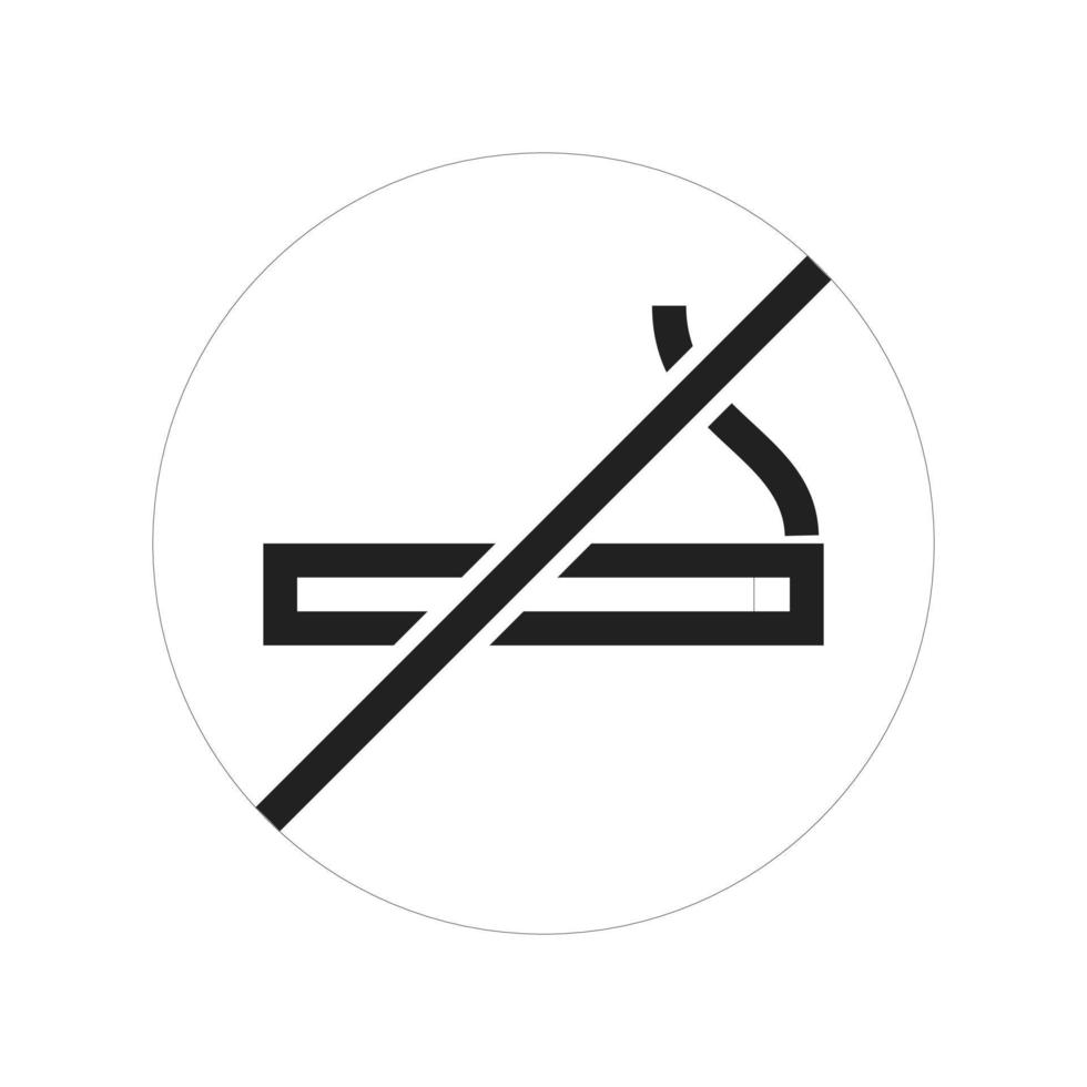 No Smoking Icon vector